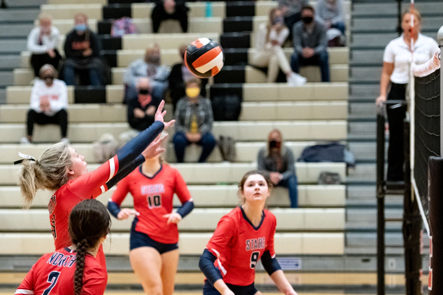 East vs North volleyball